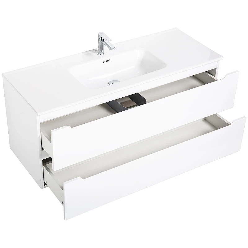 Тумба под раковину BelBagno Etna 120 ETNA-1200-2C-SO-BL-P подвесная Bianco Lucido МДФ / ЛДСП