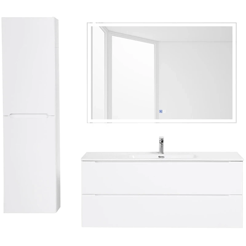 Тумба под раковину BelBagno Etna 120 ETNA-1200-2C-SO-BL-P подвесная Bianco Lucido МДФ / ЛДСП