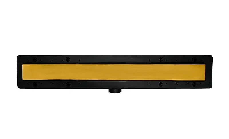 Душевой лоток PlastBrno DESIGN 4 91 SZA9850 с решеткой цвет Матовое золото