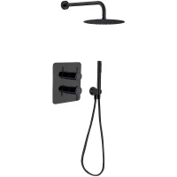Душевая система Ramonsoler Odisea K3987021NM с термостатом Черная матовая