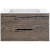 Тумба под раковину Vincea Chiara 2D 80 VMC-2C2800RO подвесная R.Oak МДФ / ЛДСП