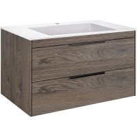 Тумба под раковину Vincea Chiara 2D 80 VMC-2C2800RO подвесная R.Oak МДФ / ЛДСП