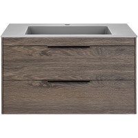 Тумба под раковину Vincea Chiara 2D 80 VMC-2C2800RO подвесная R.Oak МДФ / ЛДСП