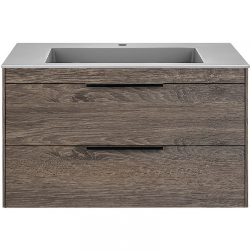 Тумба под раковину Vincea Chiara 2D 80 VMC-2C2800RO подвесная R.Oak МДФ / ЛДСП