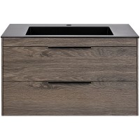 Тумба под раковину Vincea Chiara 2D 80 VMC-2C2800RO подвесная R.Oak МДФ / ЛДСП