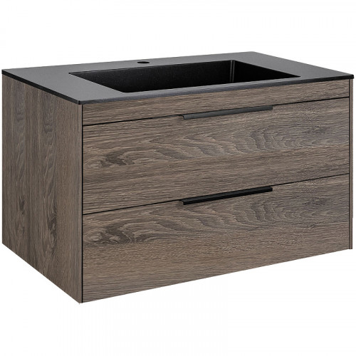 Тумба под раковину Vincea Chiara 2D 80 VMC-2C2800RO подвесная R.Oak МДФ / ЛДСП