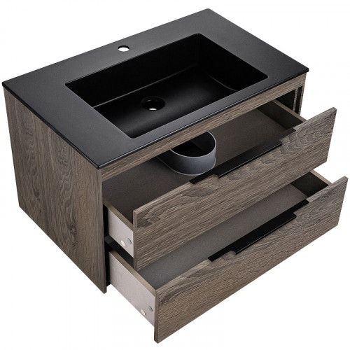 Тумба под раковину Vincea Chiara 2D 80 VMC-2C2800RO подвесная R.Oak МДФ / ЛДСП