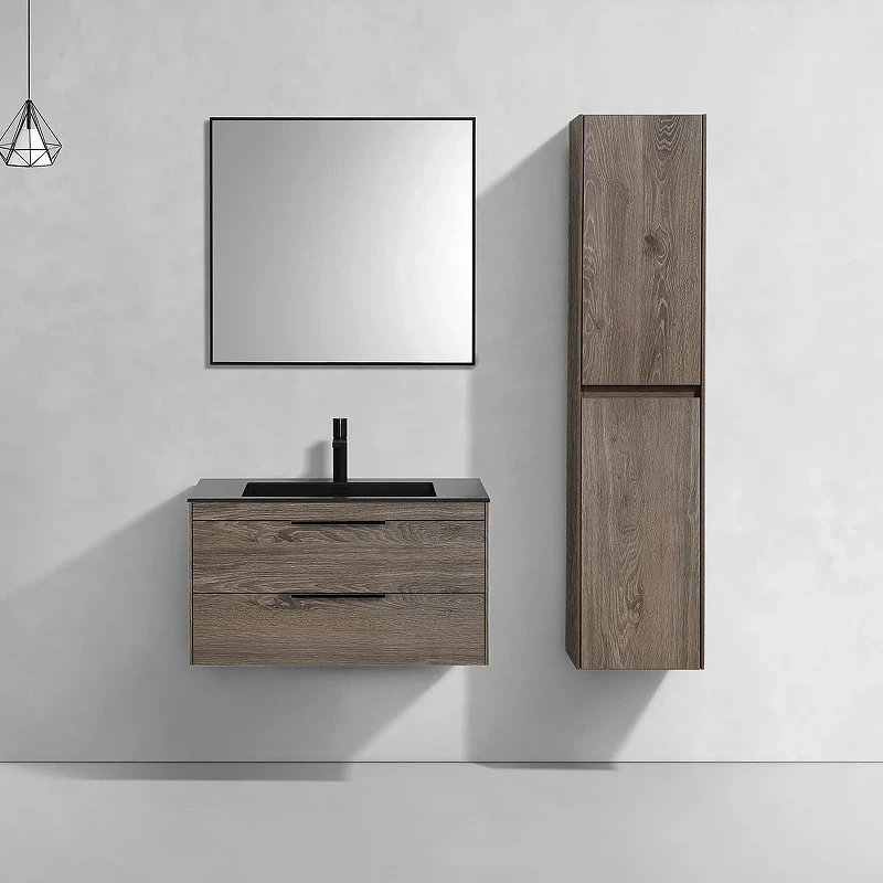 Тумба под раковину Vincea Chiara 2D 80 VMC-2C2800RO подвесная R.Oak МДФ / ЛДСП