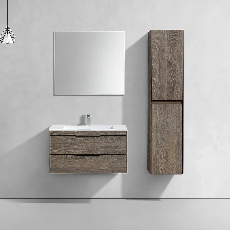 Тумба под раковину Vincea Chiara 2D 80 VMC-2C2800RO подвесная R.Oak МДФ / ЛДСП