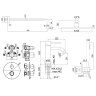 Комплект смесителей Paffoni Light KITLIQ018NO071 Черный матовый латунь