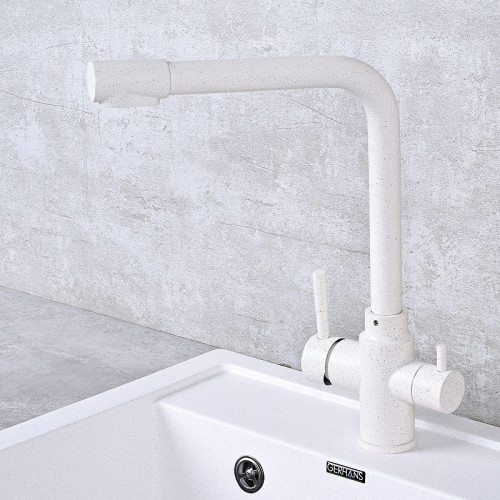 Смеситель для кухни Wisent W4355-3-18 цвет Белый