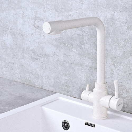 Смеситель для кухни Wisent W4355-3-18 цвет Белый