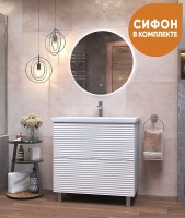 Тумба под раковину Vigo Otti 80 tn.OTT.COM.80.2Y Белая МДФ / ЛДСП