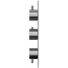 Смеситель для душа Whitecross Y brushed nickel Y1238NIB с термостатом Брашированный никель