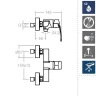 Смеситель для душа Ramonsoler New Fly 570802SNM Черный матовый
