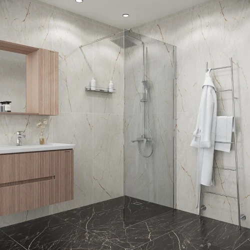 Душевая перегородка Niagara Eco 90 NG-531-90 профиль цвет Хром стекло прозрачное