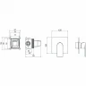 Смеситель для душа Aquatek Лира AQ1466CR Хром латунь встраиваемый