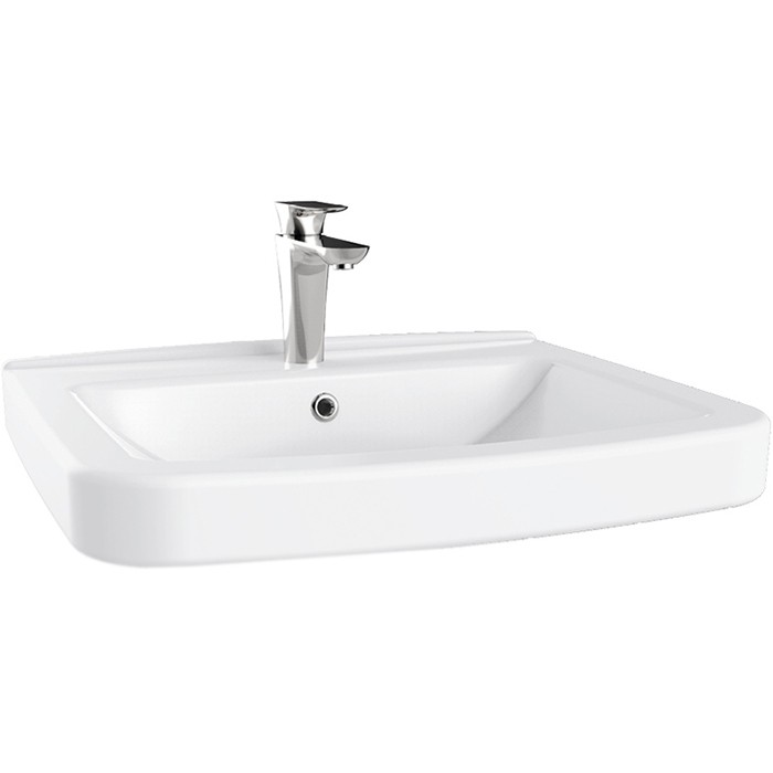 Раковина Creavit Lara 60 LR060-00CB00E-0000 Белая фарфор подвесная