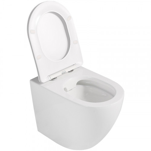 Унитаз Abber Bequem AC1111 приставной с сиденьем Микролифт фарфор приставной