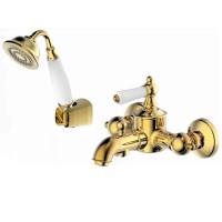Смеситель для ванны Bravat Art F675109U-B1-RUS Бронза латунь на стену