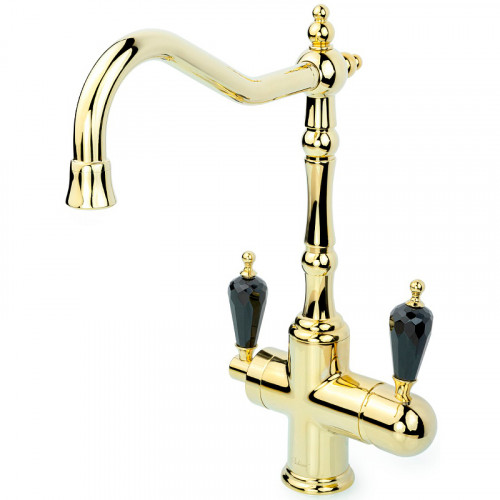 Смеситель для кухни Boheme Tradizionale Oro 112-BSW Золото латунь