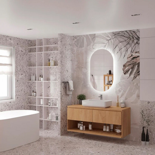 Зеркало Континент Fleur 600x1000 ЗЛП532 с подсветкой с бесконтактным выключателем стекло