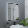 Зеркало Grossman Elegans-норма Black 60 1760802 с подсветкой Черное с сенсорным выключателем и подогревом стекло
