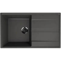 Кухонная мойка Ulgran Quartz Prima 850-09 Асфальт искусственный камень (литьевой мрамор) встраиваемый