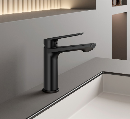 Смеситель для раковины Belz B533-7 B10533-7 Черный латунь