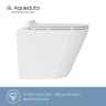 Унитаз Aqueduto Cone Торнадо CONT0110 подвесной Белый глянцевый с сиденьем Микролифт фаянс подвесной