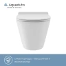 Унитаз Aqueduto Cone Торнадо CONT0110 подвесной Белый глянцевый с сиденьем Микролифт фаянс подвесной
