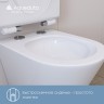 Унитаз Aqueduto Cone Торнадо CONT0110 подвесной Белый глянцевый с сиденьем Микролифт фаянс подвесной