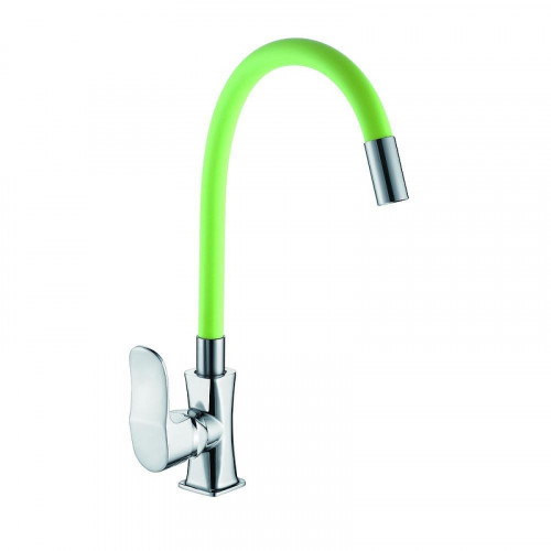 Смеситель для кухни D-Lin D155318-5 цвет  Хром  Зеленый
