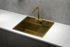 Кухонная мойка Granula Kitchen Space 60 6051 цвет Золото сатин