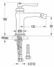 Смеситель для биде Cezares Liberty LIBERTY-F-BS-01-W0 Хром