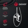 Душевая система Agger Brilliant A0393300 Хром латунь на стену