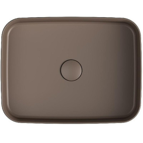 Раковина накладная Isvea Infinity 50 10NF65050-2H Коричневая матовая