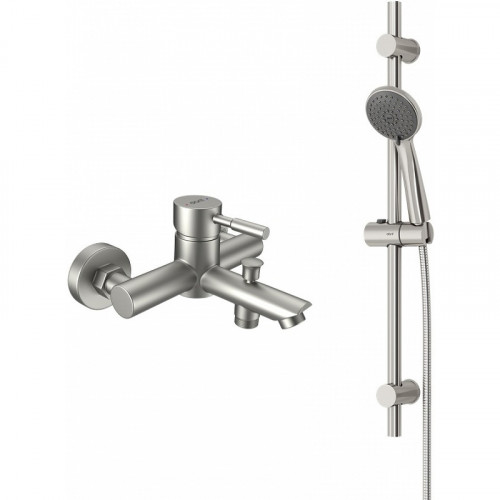 Смеситель для ванны Dorff Logic New D0103030SS Нержавеющая сталь нержавеющая сталь на стену