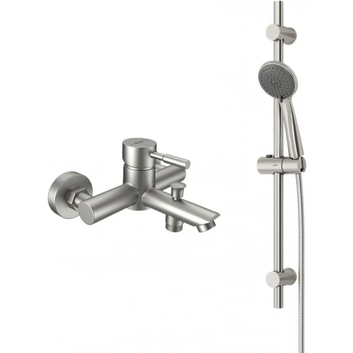 Смеситель для ванны Dorff Logic New D0103030SS Нержавеющая сталь нержавеющая сталь на стену