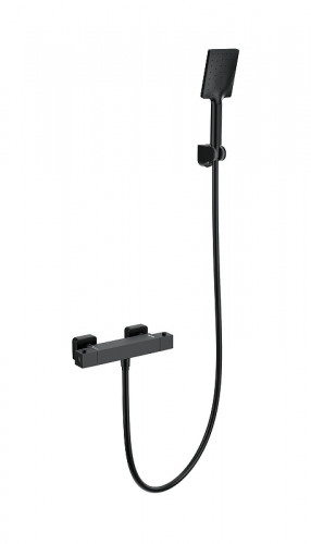 Смеситель для душа Wonzon &amp; Woghand WW-B2026-A-MB с термостатом цвет Черный матовый