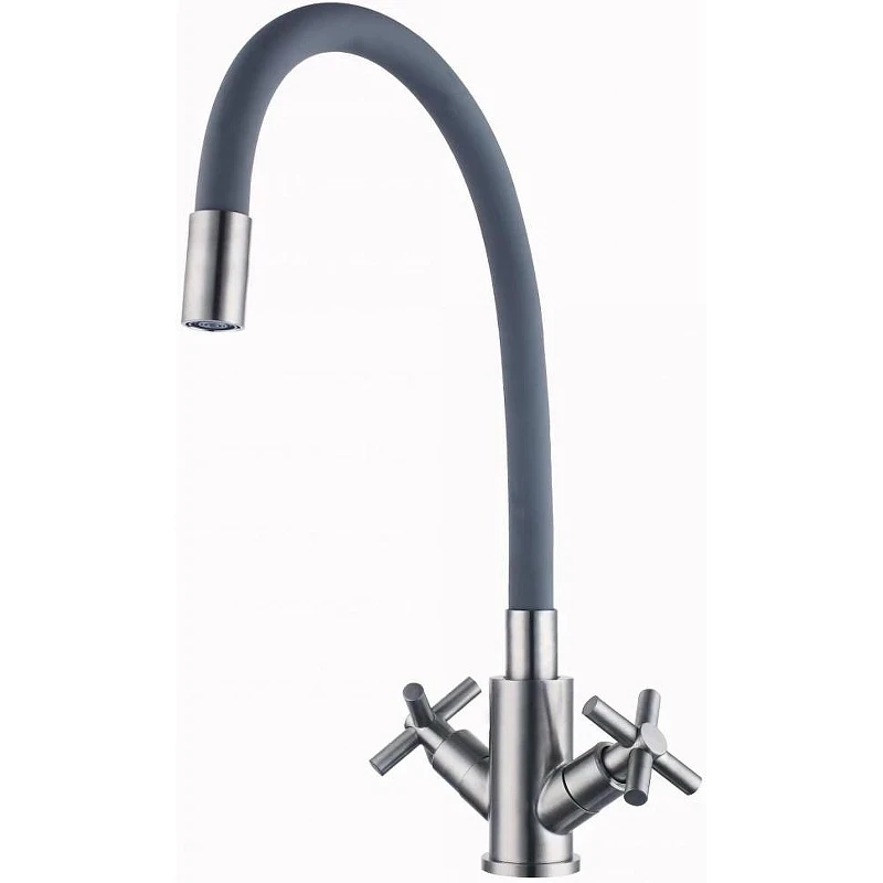 Смеситель для кухни Fmark FS8442-04 цвет Сатин Серый