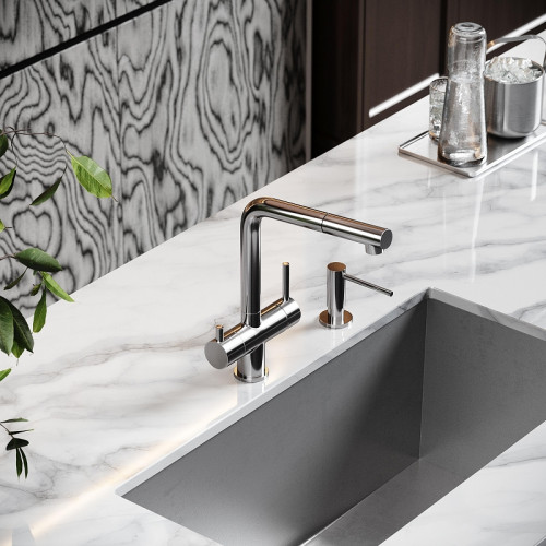 Смеситель для кухни Sancos Spin SC4015BN цвет Никель брашированный