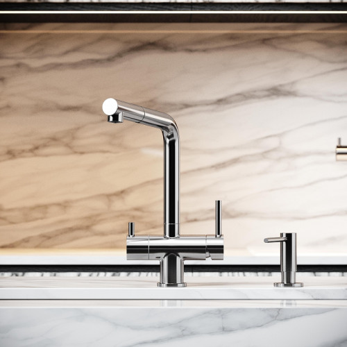 Смеситель для кухни Sancos Spin SC4015BN цвет Никель брашированный