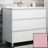 Тумба с раковиной SanVit Авеню-3 75 kavenu375 в цвете Ral Розовый глянец МДФ / ЛДСП