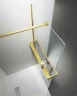 Душевая перегородка Vincea Walk-In HR 90 VSW-4HR900CLG профиль Брашированное золото стекло прозрачное