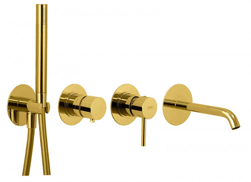 Смеситель для ванны Remer X Style X96S03ROXXDO цвет Золото глянцевое