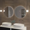 Зеркало Cezares Eco 80 CZR-SPC-ECO-800-LED-TCH с подсветкой с лазерной гравировкой и сенсорным выключателем стекло