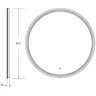 Зеркало Cezares Eco 80 CZR-SPC-ECO-800-LED-TCH с подсветкой с лазерной гравировкой и сенсорным выключателем стекло