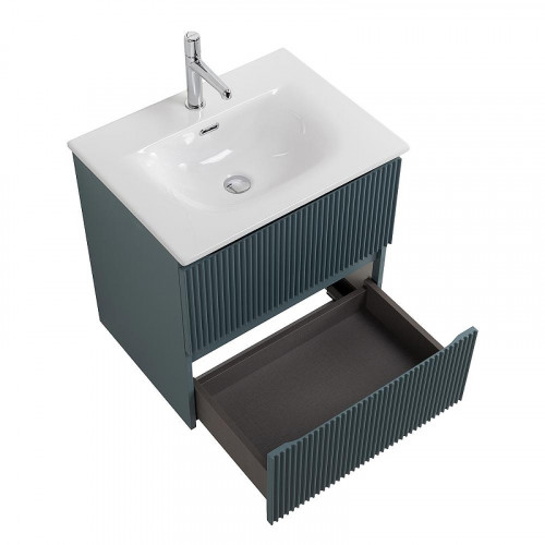 Тумба под раковину BelBagno Uno 60 UNO-600-2C-SO-AO подвесная цвет Голубой матовый