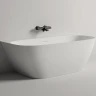 Ванна из искусственного камня Salini Sofia Wall 170х80 102512G Белая глянцевая